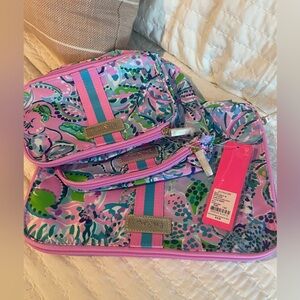 NWT Lilly Pulitzer stackable pouches